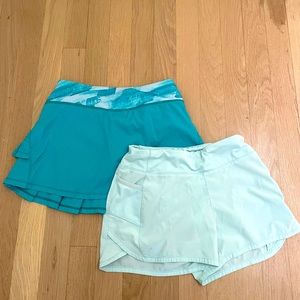 Ivivva tennis skit and Athleta Girl shorts. Size 10